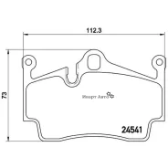 ������� ��������� Porsche Boxter/Cayman 04-/12- ����. Brembo P65028 P65028 ����