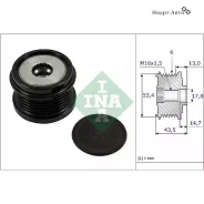 ���� ���������� Ford 1.4TDCi-1.6TDCi 16V 09 Valeo 150A INA 535023710 535023710 ����