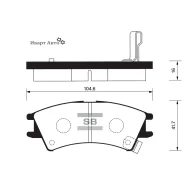 ������� ��������� �������� �������� �����:HI-Q Hyundai ATOS (MX) Sangsin Brake SP1096 SP1096 ����