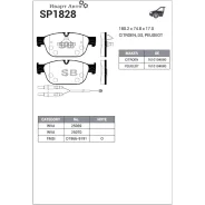 ������� ��������� �������� Sangsin Brake SP1828 SP1828 ����