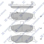 ������� ��������� Chevrolet Camaro 98- ���. Sangsin Brake SP4301 SP4301 ����