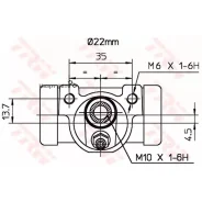 ������� ����. ���. Fiat Marea 96- TRW BWH375 BWH375 ����