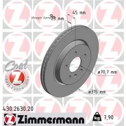 ���� ��������� ���� OPEL Zafira � III 11- 315X23 Zimmermann 430263020 430263020 ����