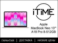 Apple MacBook Neo. 13", 4,1����, ��� 8 ��, ���� 512���, WiFi: 1, Bluetooth: 1, ����������� �� 16��. ����