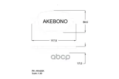 ������� ��������� ������ SV5#, AZV5#, OPA ZCT15, ACT10 F PF-1430 Akebono ���. AN-603K AN603K ����