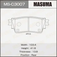 ������� �������� Masuma MS-C3007 / Mitshubishi Eclipse Cross rear Masuma, ������ MSC3007 ����
