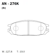 ������� ������ Akebono AN276K Nissan Safari / Patrol GR (Y60, GR) AN276K ����