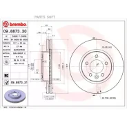 ���� ��������� �������� ������������� Brembo 09.8873.31 Brembo 09887331 09887331 ����