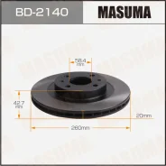 ���� ��������� Masuma (�������� 2��) BD-2140 40206-5PA0G ����