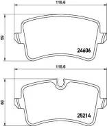 ������� ��������� ������ �������� �������� AUDI A8 (2011) [178Textar2521404] 2521404 ����