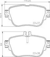 ������� ��������� ������ �������� �������� Mercedes BENZ W213 E-Klasse (2016) [178Textar2243701] 2243701 ����