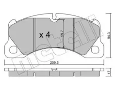 ������� ��������� �������� �������� Porsche Cayenne (2003) [178Metelli2209573] 2209573 ����