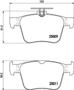 ������� ��������� ������ �������� �������� AUDI A3 [8V] (2013)/VW GOLF VII (2013) [178Textar2500901] 2500901 ����