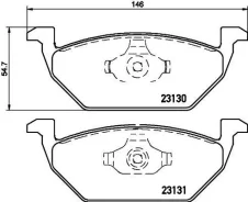 ������� ��������� �������� �������� AUDI A3/GOLF IV/BORA/Skoda ��� ������� [178Textar2313001] 2313001 ����
