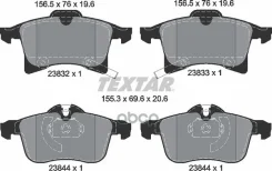 ������� ��������� �������� �������� OPEL Astra G/ H/ Meriva/Corsa C/D/Zafira (F75)/B 76 mm � 156.3 mm [178Textar2383201] 2383201 ����