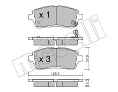������� ��������� �������� �������� FORD Fiesta (2008)/ Mazda 2 (DE) (2007) [178Metelli2207930] 2207930 ����