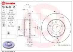 ���� ��������� ��������! Fiat Ducato, Peugeot Boxer 2.2D/HDi/2.3D/3.0HDi 06 09. A458.10 [178Brembo09A45810] 09A45810 ����