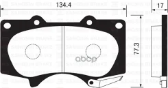 ������� ��������� ��������, �������� TO Land Cruiser 12#, HiLux 21# 02-; MI Pajero V9#W 02- [178Sangsinbrakesp2033] SP2033 ����