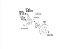 ���� ��������� �������� Toyota Corolla 2006�2014 4351202180 NDE150 1ND-TV, �������� 4351202180 ����
