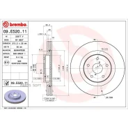 ���� ��������� Subaru Forester 18- �������� ����. D 315��. Brembo 09. E520.11 Brembo 09E52011 09E52011 ����