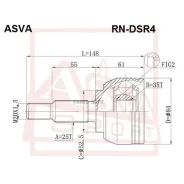���� �������� Duster/Terrano 25x35x52 ASVA Rndsr4 RNDSR4 ����