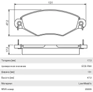 ������� ��������� Peugeot 206 (98-),306 (94-02) �������� (4��. ), 0986495260, Bosch FDB1135 ����