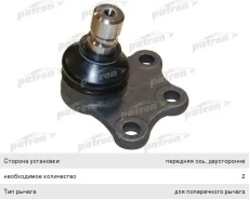 ����� ������� Peugeot 1007 (05-) Citroen C2 (05-), C3 (02-) ������ �����/������ Patron 3045301 ����