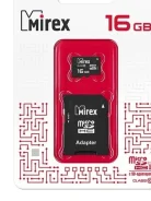 ���� ����� microSD/microSDHC 16GB Mirex Class 10 UHS-I (SD �������) ����