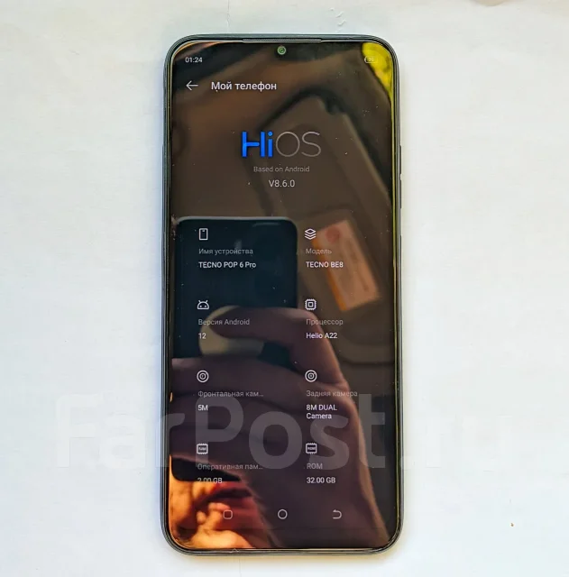 Tecno POP 6 Pro. �/�, 32 ��, ������, 3G, 4G LTE, Dual-SIM ����