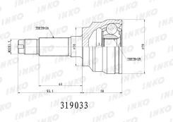 ���� ������� 26/29 ����� ����/��� Mazda�323�F/P�VI�BJ�2. �0�96�kW�2001. �01- Inko 319033 319033 ����
