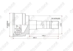 ���� �������� /TI-GUAR ��� Mazda Bongo SK22 1999- /C ABS /23*65*26; TG-6835Z44; CO5104 M02422510 M02525500A MA035A44 Tiguar TG6835Z44 TG6835Z44 ����