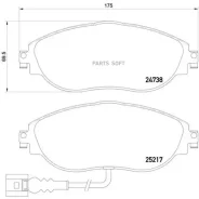 ������� �������� �.! Seat Alhambra/Leon, VW Golf/Passat/Sharan 1.2-3.6i/D 10 Brembo P85131 P85131 P85131 ����