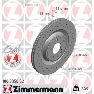 ���� ��������� ! Sport ����. 330x22/36-5x112 Audi A4/Allroad/Avant/A5 (F53/F5P) Zimmermann 100335852 100335852 ����