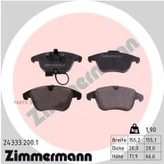 ������� �������� ! �����. 155x67x20 VW Tiguan 1.4TFSi/2.0TDi/2.0TFSi 07 Zimmermann 243332001 243332001 ����