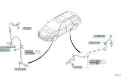 ������ abs Subaru Outback 2005 27540AG040 BP9 EJ253, ������ ������ 27540AG040 ����