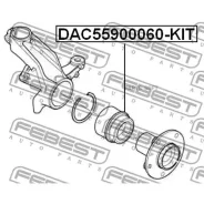 ��������� ������� �������� Citroen Jumper II/ Relay II (244) 1994-2006 DAC55900060-KIT Febest DAC55900060KIT DAC55900060KIT ����