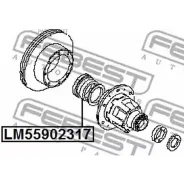 ��������� ��������� 55X90X23X17 �������� ��� Nissan Cabstar F24M 2006.09- [EL] LM-55902317 Febest LM55902317 LM55902317 ����