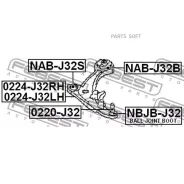 ����� | ����� ��� | Febest 0224J32LH 0224J32LH ����