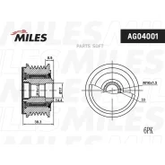 ����� ���������� ���� ���������� Hyundai Accent, Solaris 17 (Russia Plant-EUR) AG04001 Miles AG04001 AG04001 ����