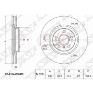 ���� ��������� (�����) Mercedes-Benz M-Class 05-11 / R-Class 05-13 SAT ST-A1644210412 STA1644210412 ����