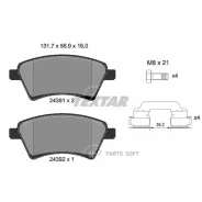 ������� ��������� �������� ������ FIAT:Sedici 06.06-, Suzuki:SX4 06.06- � ������������� ��������� Q+ Textar 2439101 2439101 ����