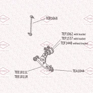 ����� ������� ������ L/R Mazda 3 03- Tatsumi TEA1044 TEA1044 ����