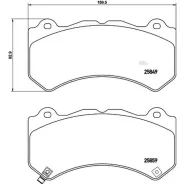 ������� ����. ���. JEEP Grand Cherokee IV/ Cadillac CTS II 2.0T/ 6.2 08- Brembo P37018 P37018 ����