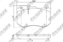 ��������� ������� �������� /�������� /�������� 4 �� /TI-GUAR ��� Mercedes C180 /W205 2013-; TG-4912; (PN0584) 0084201720 A0004209503 Tiguar TG4912 TG4...