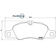 ������� ��������� Porshe 911 08-/Boxter 12-/Cayman 13- �������� Brembo P65018 P65018 ����