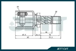 ���� ���������� JETT V40-1072 V401072 ����