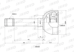 ���� ������� 31/28 ����� ����/��� Nissan�Patrol�II�GR�Y61�2. �8�TD�95�kW�1997. �06- Inko 320105 320105 ����