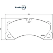 ������� ��������� Porsche Macan 14- �������� Brembo P65017 P65017 ����