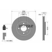 ���� ��������� �������� � ��������� PRO Citroen/Citroen (DF-PSA)/ Mitsubishi (Soueast)/ Nissan (Dongfeng)/ Peugeot/Peugeot (DF-PSA) Textar 92111503 Te...