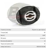����������� OPEL Signum (03-), Vectra C ������ ����������� �������� ������, BSG65700088, BSG 30625 ����